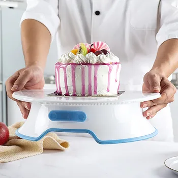 

#20 Cake Decorating Turntables Rotating Revolving Icing Kitchen Display Stand 31cm Home kitchen tool accessories Convenience