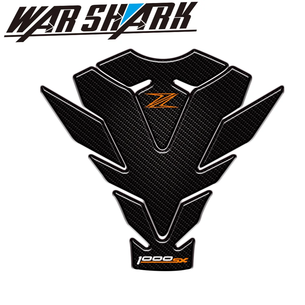 Высокий стиль Мотоцикл 3D топливный бак Pad защитные наклейки для Kawasaki Z1000SX Fishbone защитные наклейки - Цвет: D
