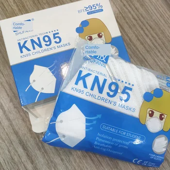 

20 Pcs Mask 3d KN95 Children Mask KN95 Mask For Children Small Kids mask Student KN95 Mark White