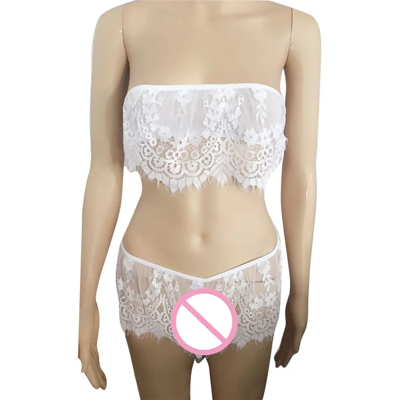 sex shop micro bikini sexy Lingerie Women Underwear Babydoll Sleepwear Lace Bra Dress G-string Set lenceria mujer #3S18 (4)