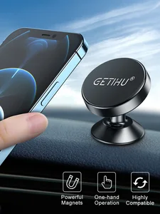 Магнитный автомобильный держатель для телефона GETIHU, магнитное крепление, подставка для мобильного телефона, GPS, поддержка iPhone 13, 12, Xiaomi, Huawei, ...