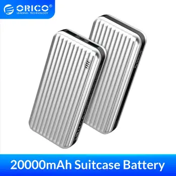 

ORICO 20000mAh Suitcase-style 2-ports Dual USB Quick Charging Power Bank with LED Indicator for iPhone Xiaomi Honor