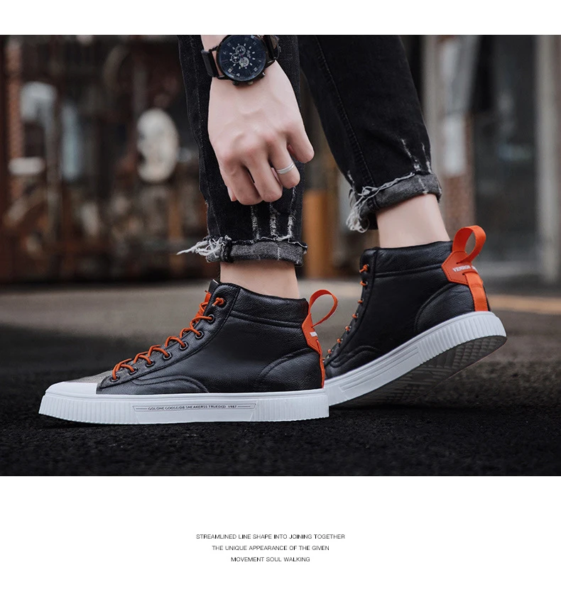 M-High-top/модная обувь для активного отдыха; сезон осень-зима; износостойкая обувь для активного отдыха; однотонная повседневная мужская обувь на шнуровке