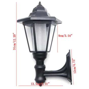 

Solar Power LED Light Path Way Wall Landscape Mount Garden Fence Lamp Outdoor