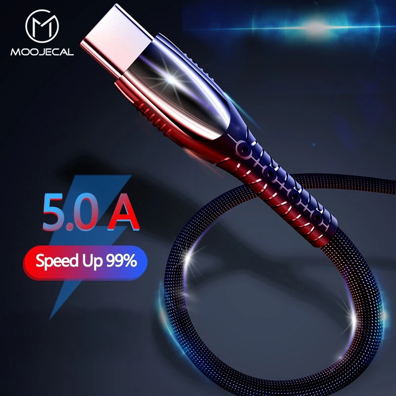 MOOJECAL 5A кабель Usb type c для быстрой зарядки huawei P30 P20 P10 mate 20 10 Pro Lite samsung Honor зарядное