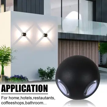 

AUGIENB 360° Wall light Indoor Outdoor Waterproof LED Sconce Up & Down Lighting Lamp Home Garden Restaurant Living Room Bedroom