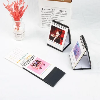 

KPOP Blackpink 2020 Mini Desk Calendar Fashion New Year Calendar Fans Gifts School Office Supplies