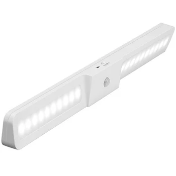 

Usb Rechargeable 20 Led Pir Motion Sensor Sensor Light Under Cabinet Wardrobe Closet Cupboard Night Lamp Wide Angle 120° Night L