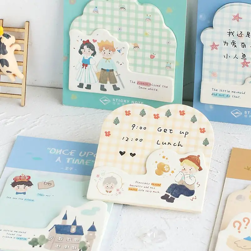 

Kawaii White Swan Sticky Memo Diary Sticker For Notes Post it For Notebook DIY Journal Cute Animal Memo Pads Stationery Supplies