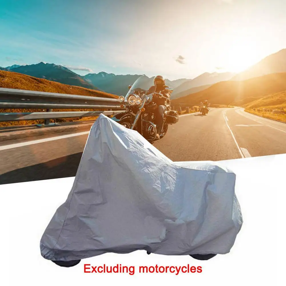 Silver Gray New Motorcycle Protective Cover Waterproof Bike Scooter Outdoor Rain&Dust UV Proof Sun Protection Case For Motorbike