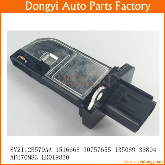 

Mass Air Flow Sensor OE No. 8V2112B579AA 8V21-12B579-AA 1516668 30757655 135089 38894 AFH70M83 LR019830