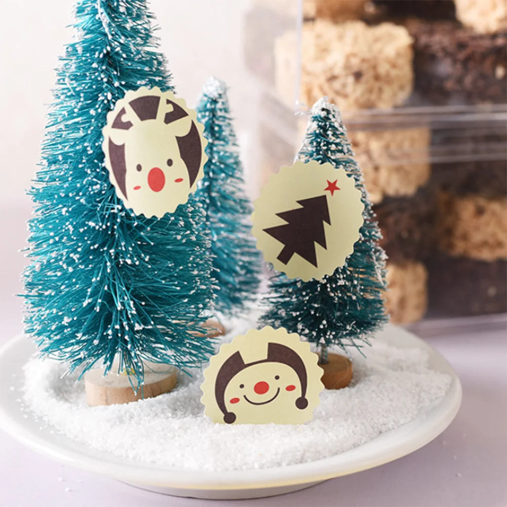 120 шт./компл. Merry Christmas уплотнения наклейки ручной работы этикетка для упаковки подарка наклейки Kawaii DIY штампованная для скрапбукинга украшения