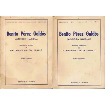 

Benito Pérez Galdós. Anthology National. 2 volumes-Maximian Garcia Venero