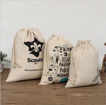 

2020The New Customize the Logo Cartoon animated alphabet Printed Drawstring Bags Travel Canvas Portable Organizer