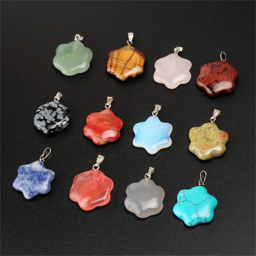 Mixed color DYNE947 24 шт. натуральный камень кварц кристалл тигровые глазки бирюза опал Агаты Подвески для DIY ювелирных изделий ожерелье серьги - Metal color: Mixed color DYNE947