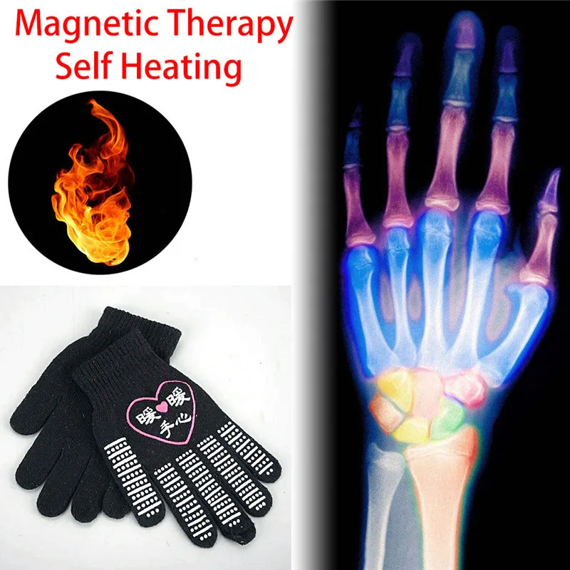 Magnetic Massage Heat Gloves Anti Arthritis Health Compression Therapy Rheumatoid Hand Pain Wrist Rest Sport Safety Glove | Дом и сад