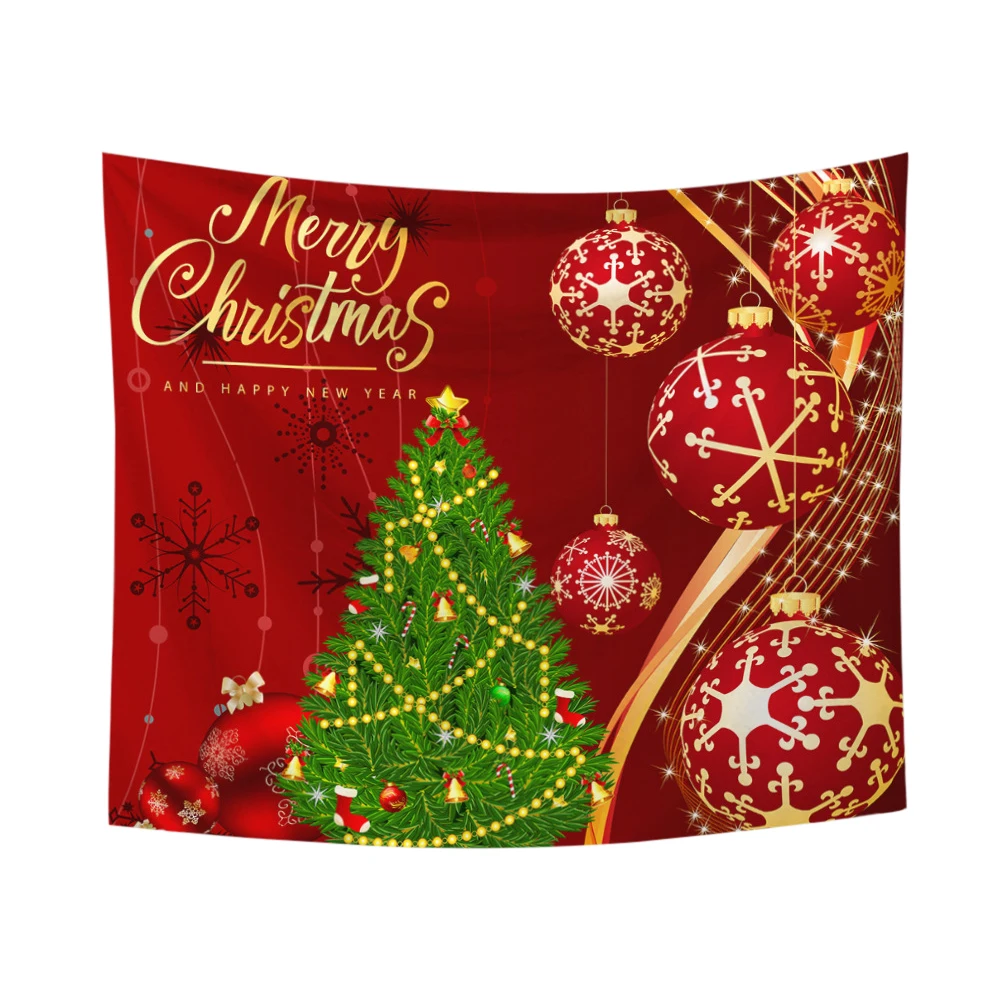 Merry Christmas МАНДАЛА ГОБЕЛЕН настенный ковер одеяло Рождественская елка украшения с оленями украшения для дома изделия гобелен - Цвет: Темный хаки