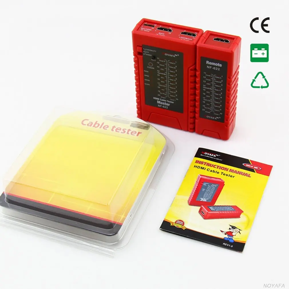

NOYAFA NF-622 HDMI Wire Tester HD Wire Tester Detector Check Disorder Short Open and Cross Status of HDMI Cables