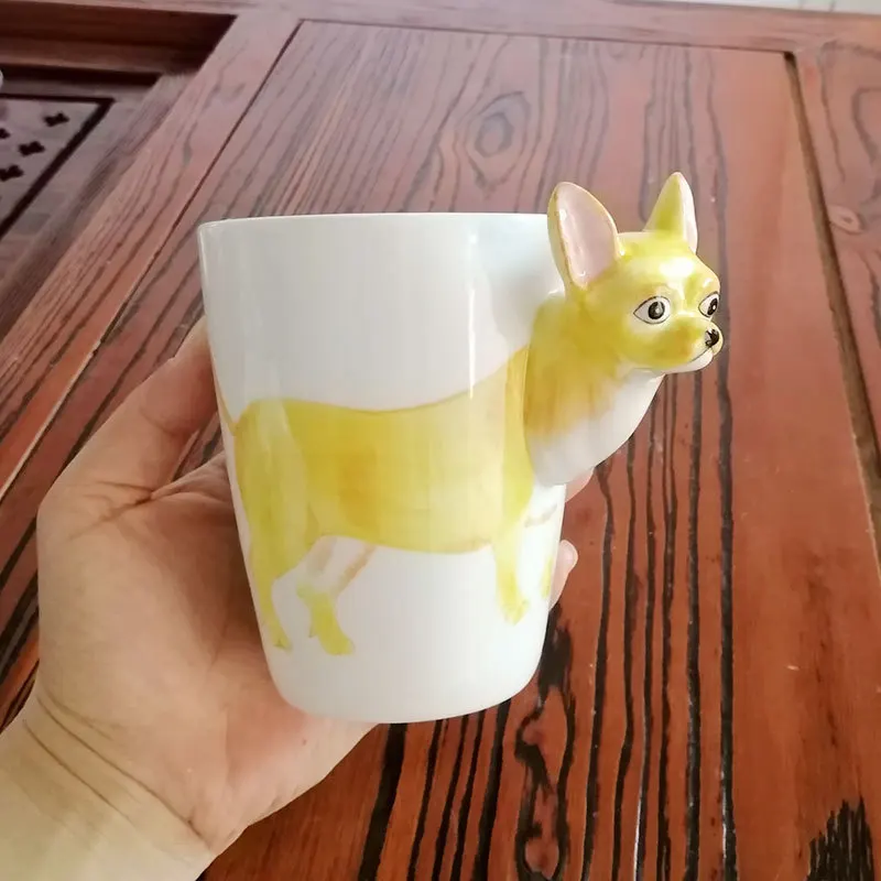 Персональный Фламинго керамическая чашка для воды 3D Животные стерео кофейная чашка молочная чашка креативная детская Пара кружка для завтрака подарок на день рождения