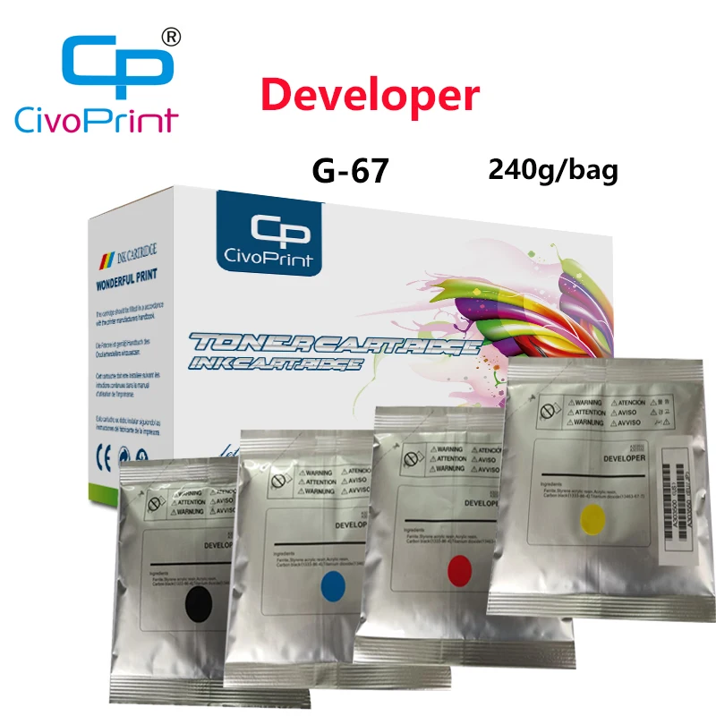 Новый совместимый проявитель Civoprint G-67 для CANON C332/3325/3330/3520/3525/3530/3020/3025/240 г/пакет 4