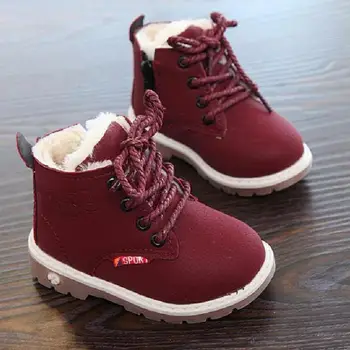 

2020 New Winter For Child Kid Girl Boy Snow Boots Comfort Thick Antislip Short Boots Fashion Cotton-padded Shoes