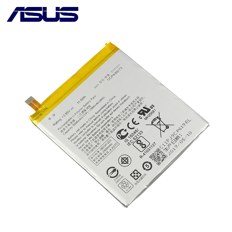 Оригинальный аккумулятор ASUS C11P1511 для Zenfone3 Ze552kl Z012da Z012de 2900 мАч высокая