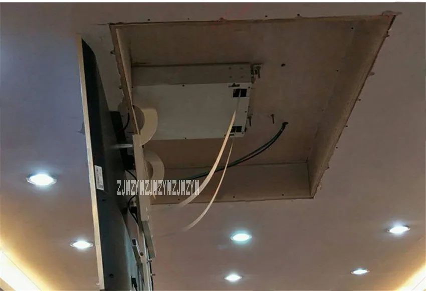 43-5" ТВ вращающееся крепление вешалка ТВ потолочный Лифт вешалка Электронное позиционирование складной держатель ТВ потолочный кронштейн 110 В/220 В 20 Вт
