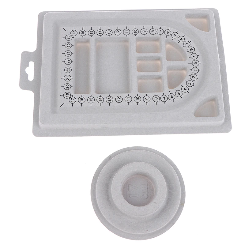 Доска из флокированных бусин серого цвета для самостоятельного изготовления