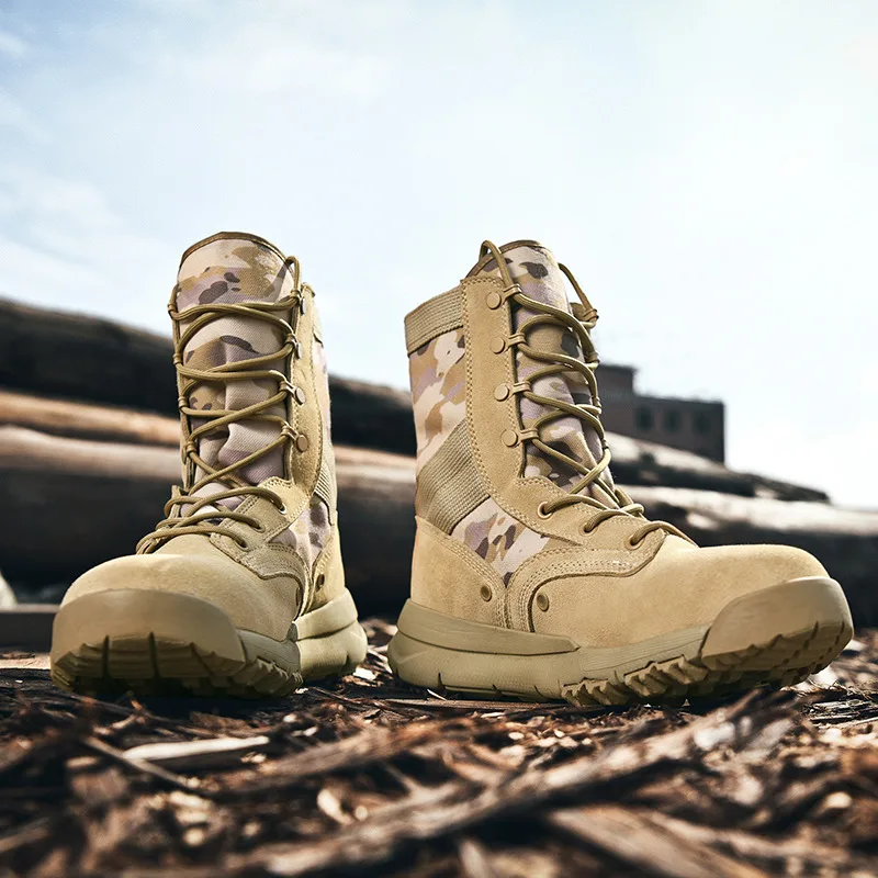 Hiking Shoes Men Army Sandy Camouflage Climbing Mountain Tactical Boots Women Outdoor Sports Military Desert Trekking Sneakers 8