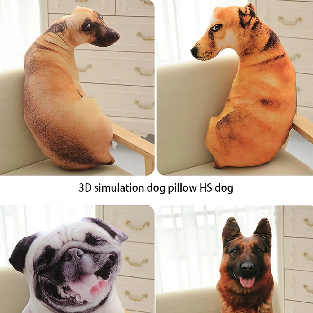 3D подушка для собаки Shapi Dalmatian Husky, плюшевая подушка для офиса, домашняя практичная моющаяся подушка