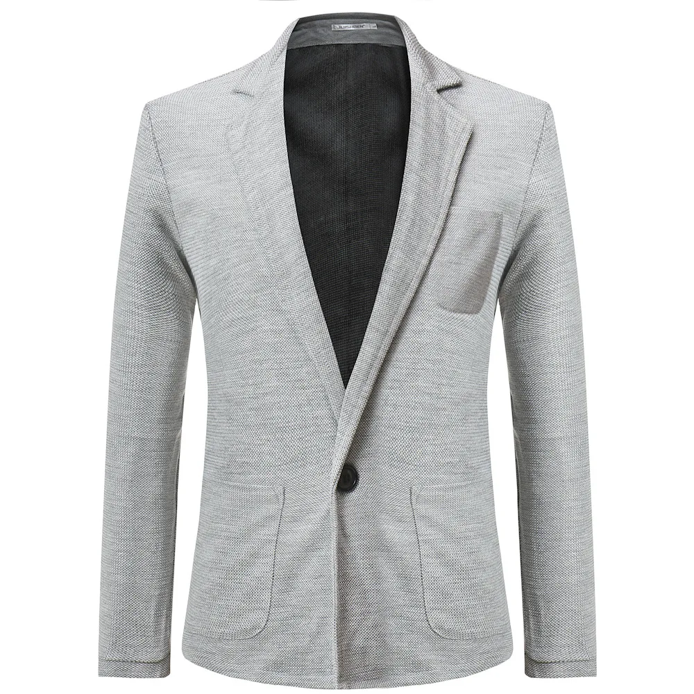

AliExpress 2018 Autumn And Winter New Style Men Casual Fashion One-Button Solid Color Coat Small Suit