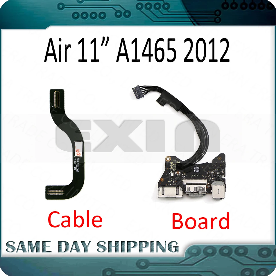 

2012 Year for MacBook Air 11" A1465 2012 DC Jack USB Power Audio I/O Board with Cable 923-0118 820-3213 821-1475-A 923-0119