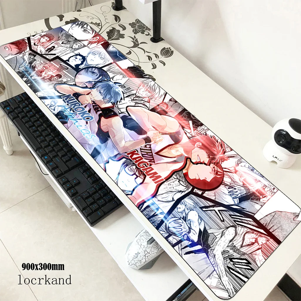 Kuroko no Basuke Высокое качество коврик для мыши 90x30 площадку для мышь Notbook коврик для компьютерной игровая клавиатура со встроенной мышью коврики для мыши