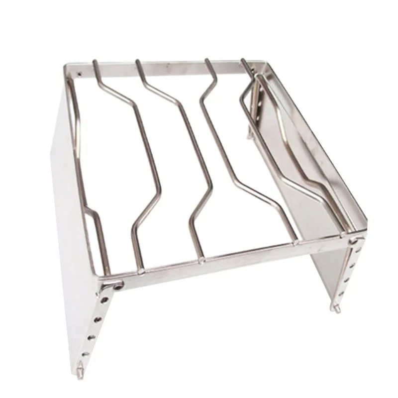 Кемпинг Гриль компактный Ветрозащитный Кемпинг горшок Стойка портативный костра барбекю гриль для альпинизма Пешие прогулки пикники Рыбалка