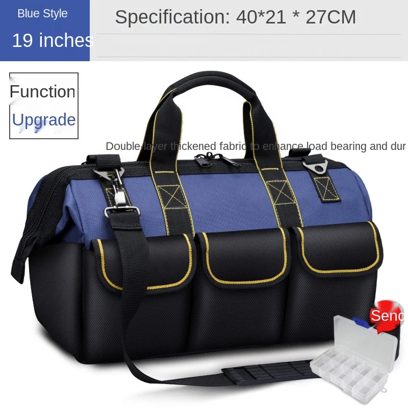 Multi Functional Tool Bags Oxford Cloth 14/17/19/21/23 in Electrician Bag Multi-Pocket Waterproof Anti-Fall Storage Bag tool chest on wheels Tool Storage Items