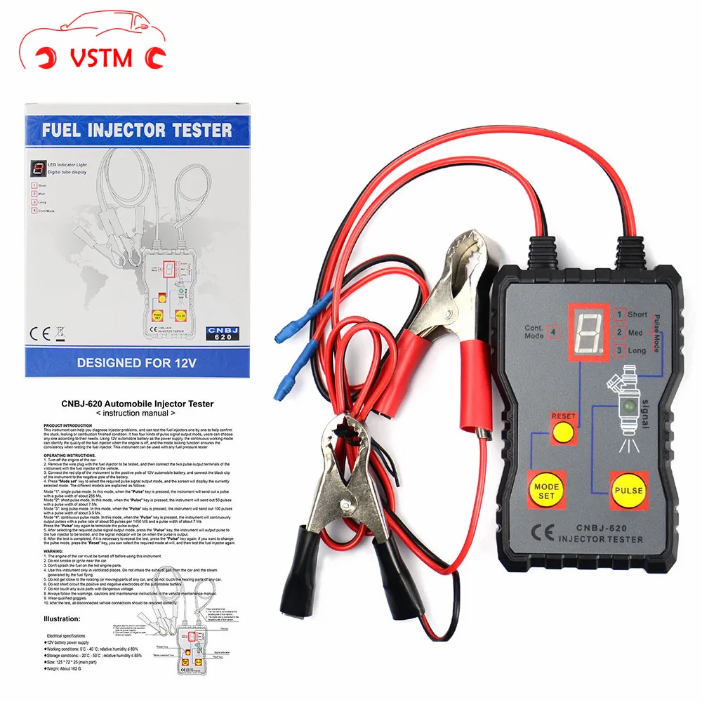 Em276 Professional Injector Tester Fuel Injector 4 Pluse Modes Tester