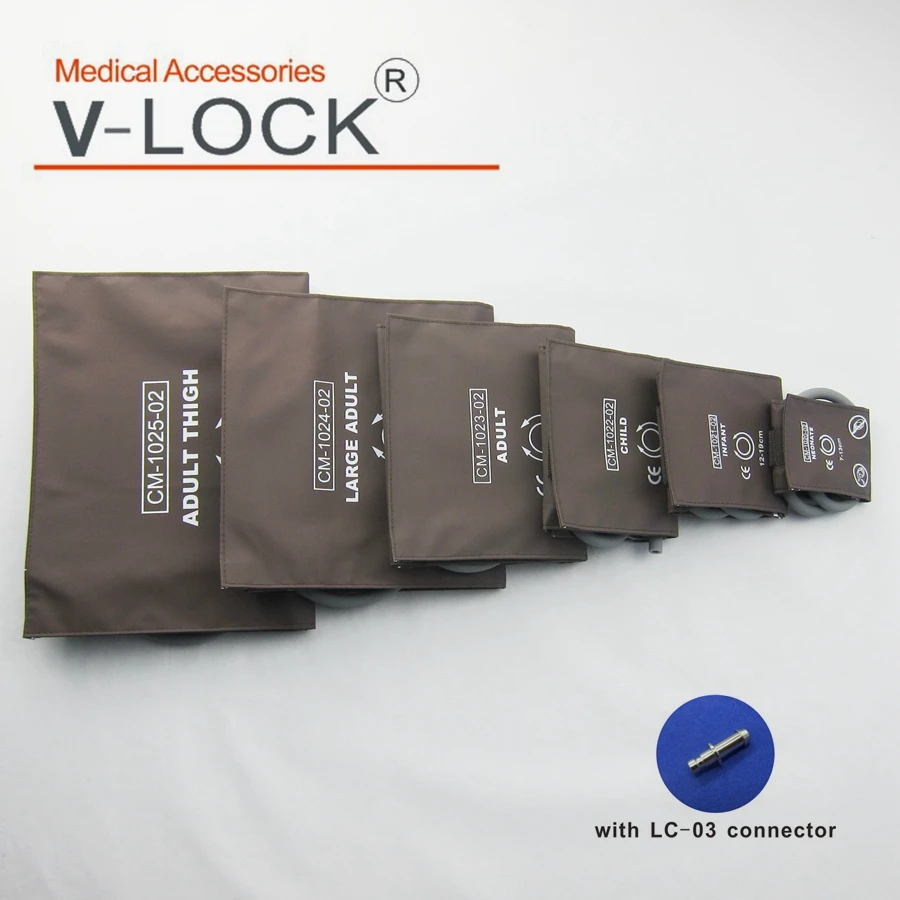 Quality Reusable Blood Pressure Cuff One Tube NIBP Cuff for Edan Mindray Biolight Patient Monitor