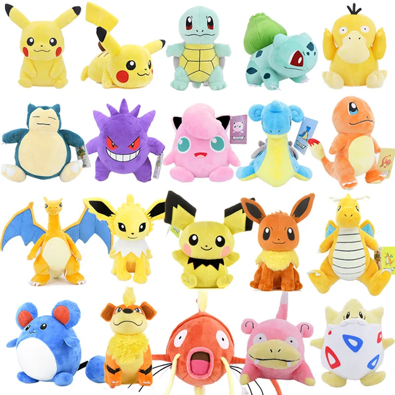 25 см плюшевая подушка пикачуед Иви Чаризард Psyduck Gengar Мягкая Милая Подушка хорошее качество положительная энергия Хэллоуин Рождественский подарок для детей