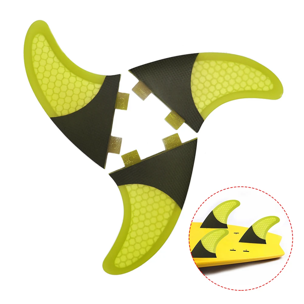 3 шт. доски для серфинга плавник с Сотами половина углеродного волокна ласты G3 / G5