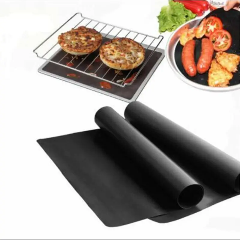 5x BBQ Grill Mat non-stick Oven Liners Cooking Baking Reusable Sheet Pad