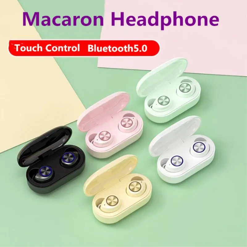 Macaron беспроводные наушники tw60 tws Bluetooth 5 0 IPX5 Водонепроницаемая гарнитура pk Q32 inpods i