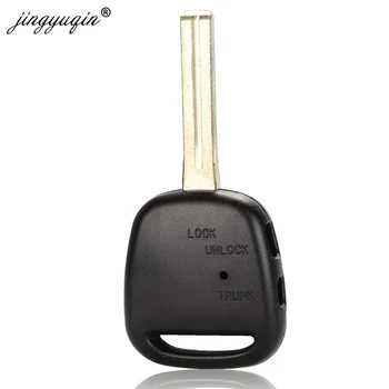Keyforkess 30 pz 1/2 pulsante laterale chiave Shell per TOYOTA Carina Estima Harrier Previa Corolla Celica auto Remote Fob Case No Logo - Jingyuqin 30 pz 1 2 pulsante laterale chiave Shell per TOYOTA Carina Estima Harrier Previa