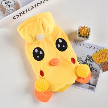 

Dog Cat Hoodie Sweater Duckling Transformation Pet Puppy Coat Jacket Winter Warm Clothes Apparel