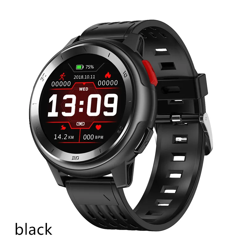 black DT68 Смарт-часы IP68 Водонепроницаемый Bluetooth спортивные Смарт-часы фитнес-трекер монитор сердечного ритма ЭКГ браслет PK L8 L9 L10 IWO - Цвет: black