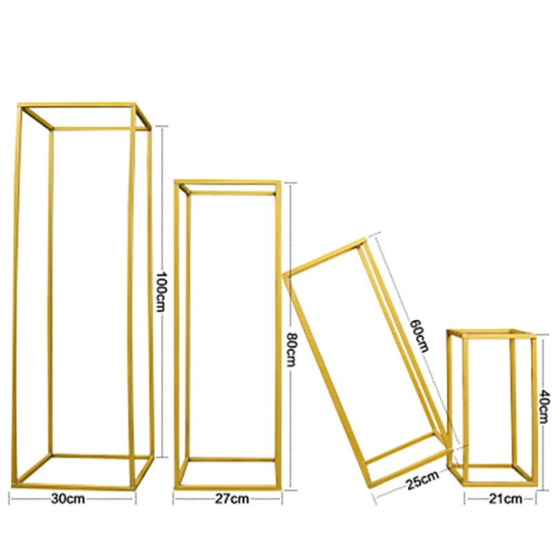 10 шт. золотистая ваза напольная ваза колонна металлическая дорога ведущий свадебный стол центр цветок стенд деятельности вечерние рождественские украшения сцены