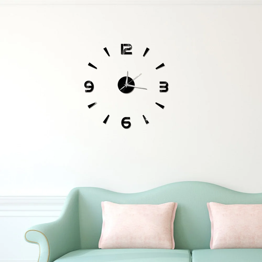 2019 New 3D Wall Clock Mirror Wall Stickers Fashion Living Room Quartz Watch DIY Home Decoration Clocks Sticker reloj de pared 15