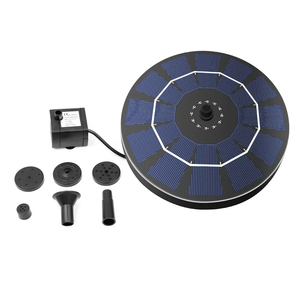 Плавающий фонтан с солнечной батареей небольшое ландшафтное оборудование