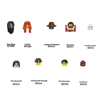 

Building Blocks The Horror Theme Movie Jeepers Creepers Carrie Hannibal Ring Exorcist Model Toys For Kid KF6017