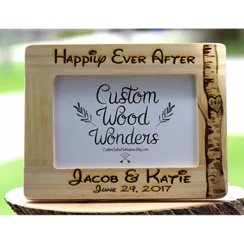 

Engraved Anniversary Picture Frame, customized wedding Engagement Photo Frames, Announcement frame, Bride To Be Gift, Home Decor