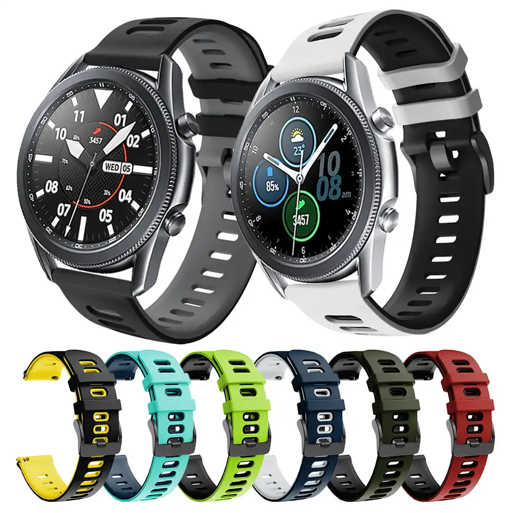 Correa de silicona deportiva para Samsung Galaxy Watch3, Correa de reloj  LTE para Samsung Galaxy Watch 3, 45mm, 41mm|Correas de reloj| - AliExpress
